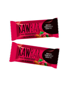 099 RAW BAR brusinkovo-mandlová tyčinka 360g (cca 20 ks)