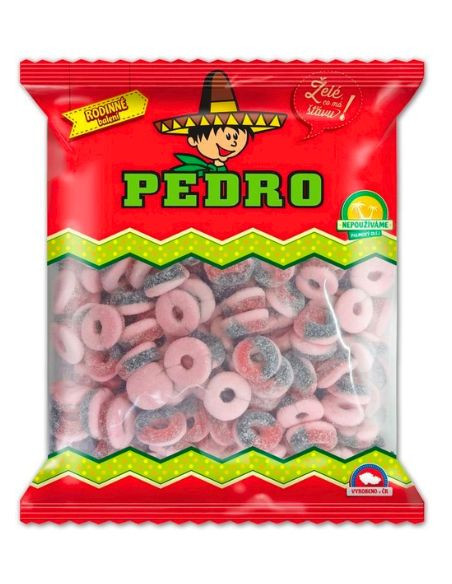 044 Pedro RYBÍZOVÉ KROUŽKY kyselé 1000g