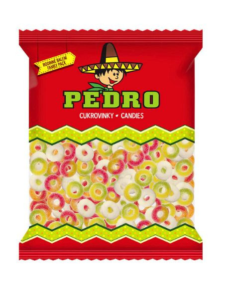 045 Pedro MINI KROUŽKY mixované želé kyselé 1000g
